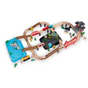 Ξύλινο Τρενάκι Πόλη 100 τεμάχια για 3+ Ετών RK-879 Ricokids - Image 3