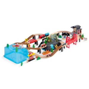 Ξύλινο Τρενάκι Πόλη 100 τεμάχια για 3+ Ετών RK-879 Ricokids - Image 5