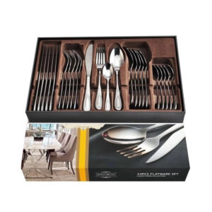 Σετ Μαχαιροπίρουνα Σερβιρίσματος 24 τμχ από Ανοξείδωτο Ατσάλι με Ματ Φινίρισμα Royalty Line RL-24M2 - Image 3