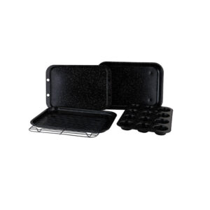 Σετ Σκεύη Ψησίματος και Ζαχαροπλαστικής με Επίστρωση Μαρμάρου 5 τμχ Royalty Line RL-5RB - Image 4