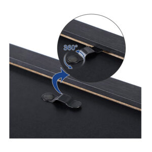 Σετ 10 Ξύλινες Κορνίζες σε Διαφορετικές Διαστάσεις Χρώματος Μαύρο Songmics RPF310H - Image 3