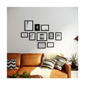 Σετ 10 Ξύλινες Κορνίζες σε Διαφορετικές Διαστάσεις Χρώματος Μαύρο Songmics RPF310H - Image 5