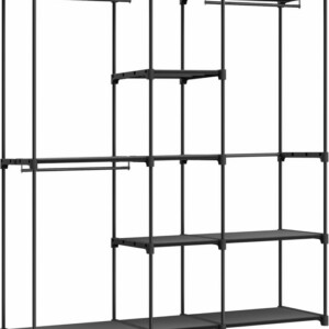 Φορητή Ανοιχτή Ντουλάπα – 43 x 182 x 182 cm – Μαύρο RYG037B02 Songmics