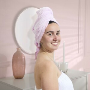 COSMETIC CLUB Πετσέτα Μικροϊνών XXL για Μακριά Μαλλιά, Απορροφητική και Αντιφριζαριστική SC0643 - Image 3