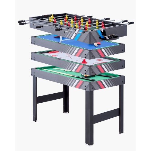 VEVOR Τραπέζι Παιχνιδιών 4-σε-1 122cm: Air Hockey