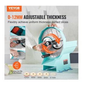 Χειροκίνητος Κόπτης Λαχανικών και Φρούτων 12 mm VEVOR SDSCQPJWS1SLW9SE2V0 - Image 3