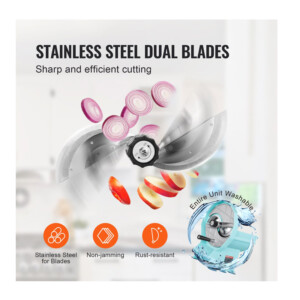 Χειροκίνητος Κόπτης Λαχανικών και Φρούτων 12 mm VEVOR SDSCQPJWS1SLW9SE2V0 - Image 4