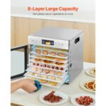 VEVOR Αφυγραντήρας Τροφίμων 8 Δίσκων 400W Ανοξείδωτος SGHGJ400W8CTHLWETV2 - Image 4