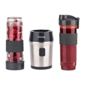 Μπλέντερ με 2 Κανάτες - Ποτήρια Χρώματος Μαύρο H.Koenig SMOO9 - Image 2