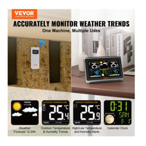 Ασύρματος Μετεωρολογικός Σταθμός με Έγχρωμη Οθόνη 7.5 7 σε 1 VEVOR SNQXZWX75VAAAAQ08V2 - Image 3