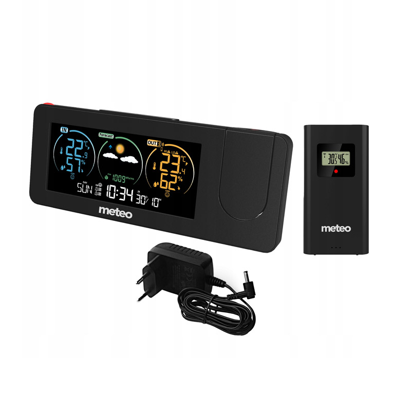 Μετεωρολογικός Σταθμός με DCF και Προβολέα Meteo SP102 Μετεωρολογικός Σταθμός με DCF και Προβολέα Meteo SP102