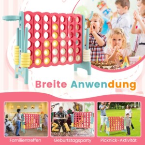 Costway  Γιγαντιαίο Σετ Παιχνιδιού 4-σε-Σειρά με Πολλαπλές Λειτουργίες για Εσωτερική & Εξωτερική Χρήση SP38111NY - Image 3