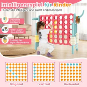 Costway  Γιγαντιαίο Σετ Παιχνιδιού 4-σε-Σειρά με Πολλαπλές Λειτουργίες για Εσωτερική & Εξωτερική Χρήση SP38111NY - Image 5