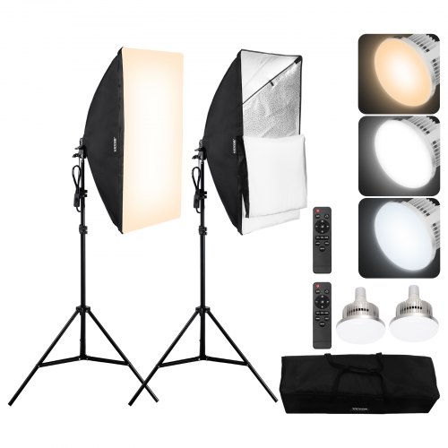 VEVOR Σετ Φωτισμού Softbox 20x28 ιντσών 45W LED 3000-6500K για Φωτογράφιση SYRGZMTZ20283Z1TCV2 VEVOR Σετ Φωτισμού Softbox 20x28 ιντσών 45W LED 3000-6500K για Φωτογράφιση SYRGZMTZ20283Z1TCV2