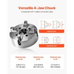 VEVOR Αυτόματο Τσοκ 4 Σιαγόνων για Τόρνο και Φρέζα SZKP10YC4GKZ7LKI4V0 - Image 4