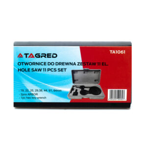 Σετ Ποτηροτρύπανα Ξύλου και Κεντραδόρος 11 τμχ TAGRED TA1061 - Image 4