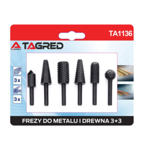 Σετ Φρέζες Μετάλλου και Ξύλου HSS 6-12.7 mm 6 τμχ TAGRED TA1136 - Image 3