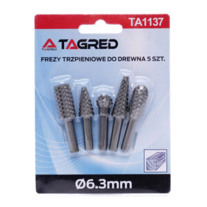 Σετ Φρέζες Ξύλου 6.3 mm 5 τμχ TAGRED TA1137 - Image 4