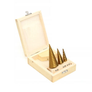 Σετ Κωνικά Τρυπάνια με Επίστρωση Τιτανίου HSS 3 τμχ TAGRED TA4036 - Image 3