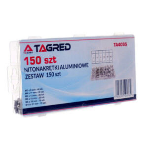 Σετ Πριτσίνια Αλουμινίου με Σπείρωμα M3 - M10 σε Κασετίνα 150 τμχ TAGRED TA4095 - Image 5