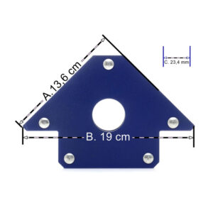 Μαγνητική Γωνία Συγκράτησης Μετάλλων για Ηλεκτροσυγκόλληση έως 34.5 Kg TAGRED TA622 - Image 2