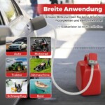 Costway Αντλία Μεταφοράς Καυσίμου με Αισθητήρα Αυτόματης Διακοπής και Διπλή Τροφοδοσία USB/Μπαταρίες AA TB10004 - Image 2