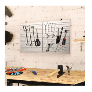 Επιτοίχιο Μεταλλικό και Μαγνητικό Σύστημα Αποθήκευσης Εργαλείων με 4 Πάνελ 60 x 30 cm Costway TD10012SL - Image 3