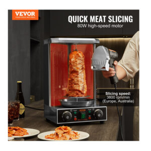 Ηλεκτρικό Μαχαίρι Κοπής Γύρου 100 mm 80 W με 2 Λεπίδες VEVOR TEQKRD80WYBDC31TVV2 - Image 5