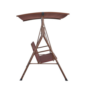 Μεταλλική Κούνια Εξωτερικού Χώρου 3 Θέσεων με Σκιάστρο 1740 x 1095 x 1550 mm VEVOR TJQQ68INX44IRJNFTV0 - Image 2