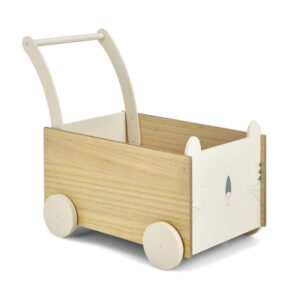 Ξύλινη Περπατούρα - Καρότσι 2 σε 1 58 x 34 x 51 cm Costway TP10117GR - Image 4