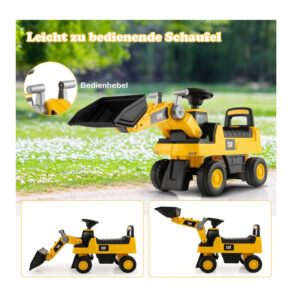 Παιδικός Εκσκαφέας Περπατούρα 88 x 30 x 49 cm Costway TQ10146YW - Image 4