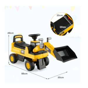 Παιδικός Εκσκαφέας Περπατούρα 88 x 30 x 49 cm Costway TQ10146YW - Image 5