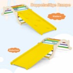 Costway  Σετ 3 σε 1 Παιδική Σκάλα Αναρρίχησης με Αναστρέψιμη Ράμπα και Μαξιλάρι για Τσουλήθρα Πολύχρωμο Αντοχή 60kg 105 x 45 x 40 εκ. TS10209CL - Image 4