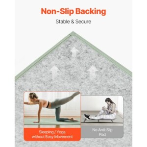 VEVOR Ιαπωνικό Στρώμα Τατάμι King Αναδιπλούμενο & Αντιολισθητικό από Χόρτο Ρας TTM55INCH83I377PLV0 - Image 3