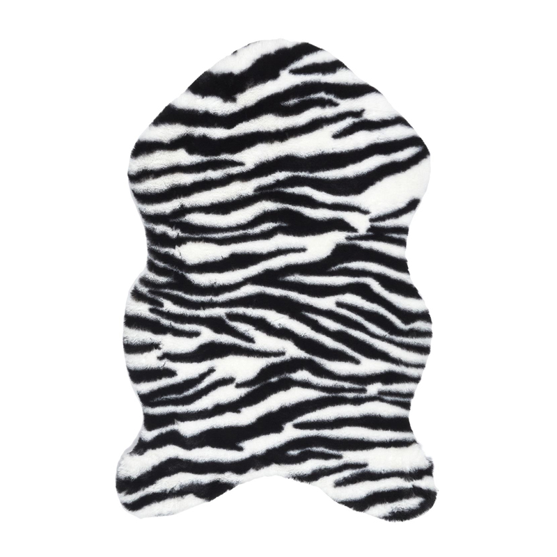 Χαλάκι Animal Art 60 x 90 cm Black/White Home Deco Factory TX0085 TX0085-Black-White Χαλάκι Animal Art 60 x 90 cm Black/White Home Deco Factory TX0085 TX0085-Black-White