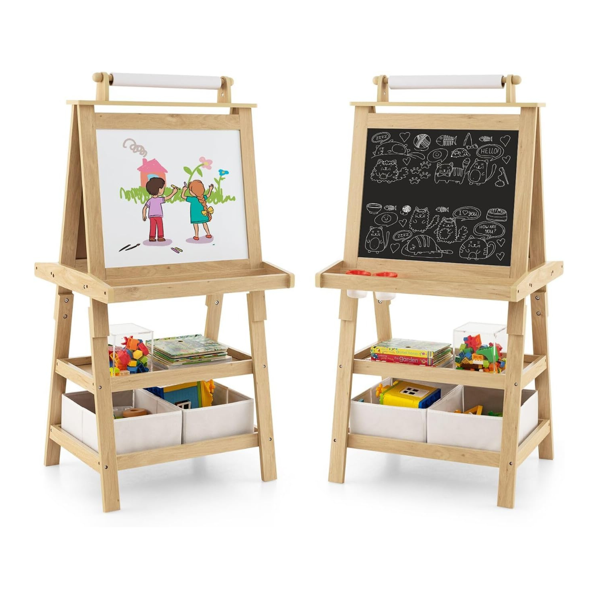 Costway Παιδικό Καβαλέτο 3-σε-1 με Μαγνητικό Πίνακα Costway Παιδικό Καβαλέτο 3-σε-1 με Μαγνητικό Πίνακα