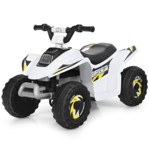 Costway  Ηλεκτρικό Παιδικό Quad με Επαναφορτιζόμενη Μπαταρία και Άνετο Κάθισμα για Αξέχαστες Παιδικές Αναμνήσεις TY327787DE-WH