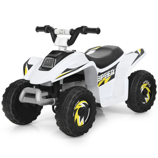 Costway  Ηλεκτρικό Παιδικό Quad με Επαναφορτιζόμενη Μπαταρία και Άνετο Κάθισμα για Αξέχαστες Παιδικές Αναμνήσεις TY327787DE-WH