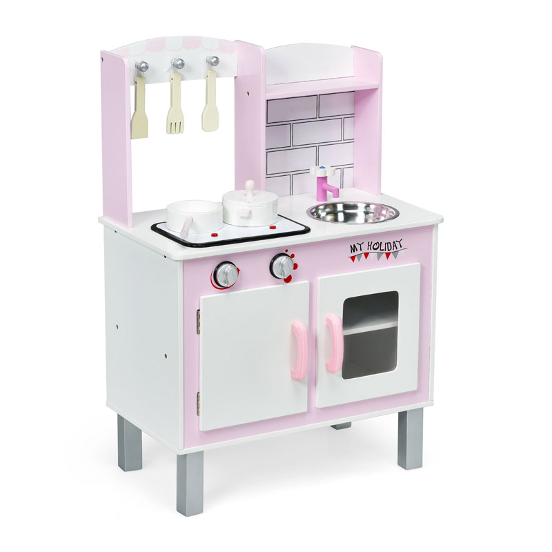 Παιδική Κουζίνα με Αξεσουάρ 55 x 30 x 80 cm Costway TY327899 Παιδική Κουζίνα με Αξεσουάρ 55 x 30 x 80 cm Costway TY327899