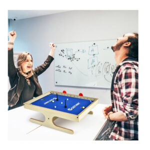 Mini Επιτραπέζιο Ξύλινο Μαγνητικό Ποδοσφαιράκι 45 x 34.5 x 14 cm Costway TY590676 - Image 5