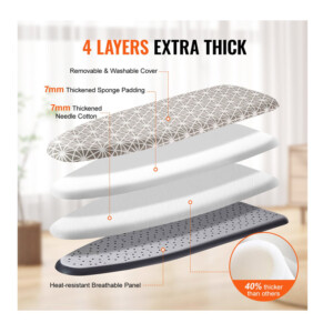 Σιδερώστρα για Σίδερο Ατμού Σπαστή 1292 x 334 x 915 mm VEVOR TYBCG10933CM4AD7XV0 - Image 5