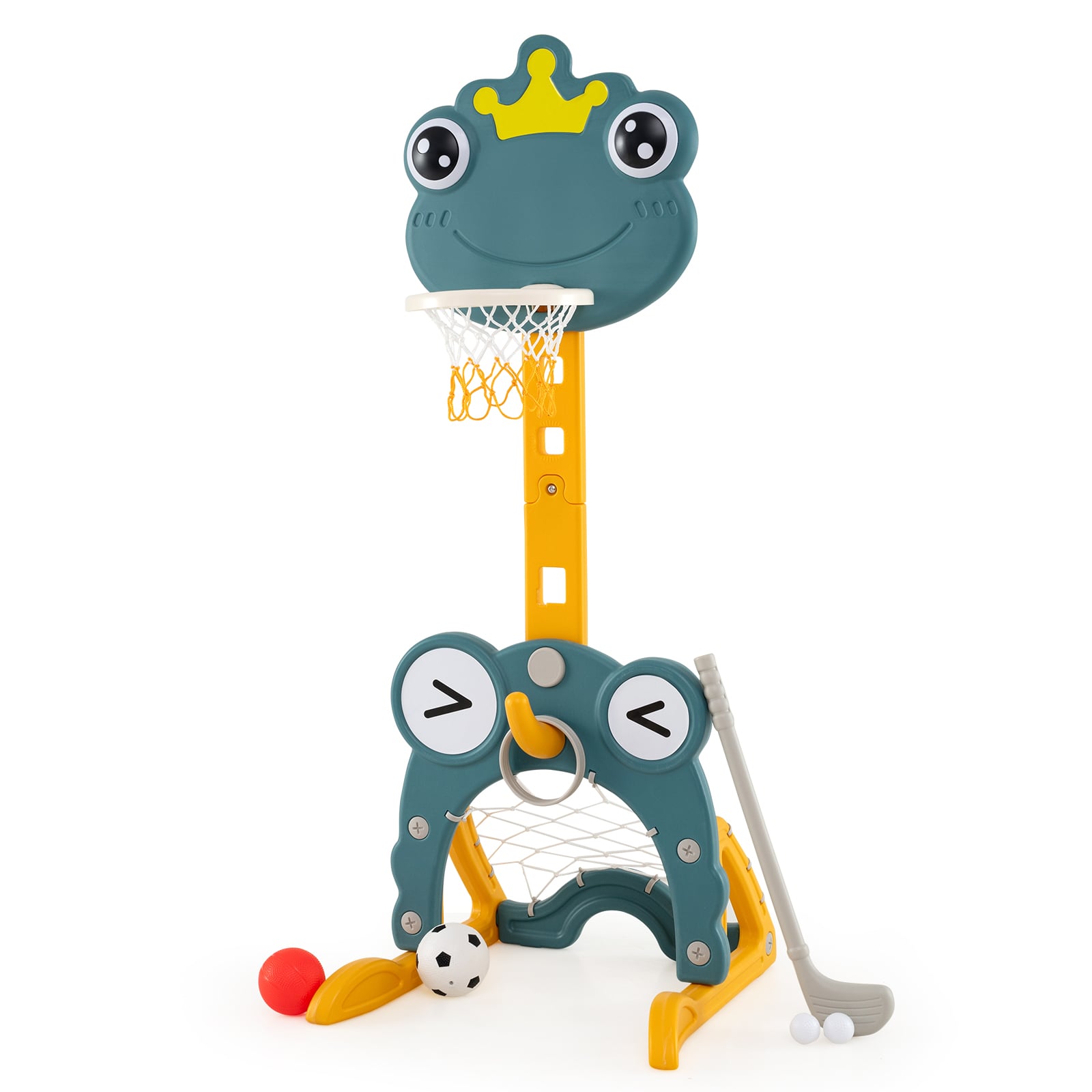 Costway Παιδικό Πολυλειτουργικό Κέντρο Δραστηριοτήτων 4-σε-1 με Μπασκέτα Costway Παιδικό Πολυλειτουργικό Κέντρο Δραστηριοτήτων 4-σε-1 με Μπασκέτα