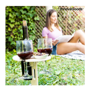 Ξύλινο Φορητό Πτυσσόμενο Τραπέζι Κρασιού Εξωτερικού Χώρου Winnek InnovaGoods V0103486 - Image 5