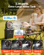 4 ταχύτητες και 5 λειτουργίες φωτισμού. Ιδανικός για χρήση σε εσωτερικούς και εξωτερικούς χώρους. WHFS10000MAHKVOUW001V9