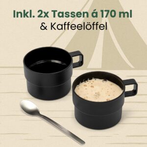 Βραστήρας Ταξιδίου από Ανοξείδωτο Ατσάλι 0.5L 1000 W- Μαύρο/Ασημί WKR3624 Clatronic - Image 5