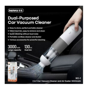 Επαναφορτιζόμενο Σκουπάκι Αυτοκινήτου 12V Remax XC-1-White - Image 5