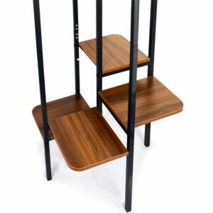 Επιδαπέδια Κρεμάστρα με Ράφια Μαύρο ModernHome YLT-0707-01P - Image 2