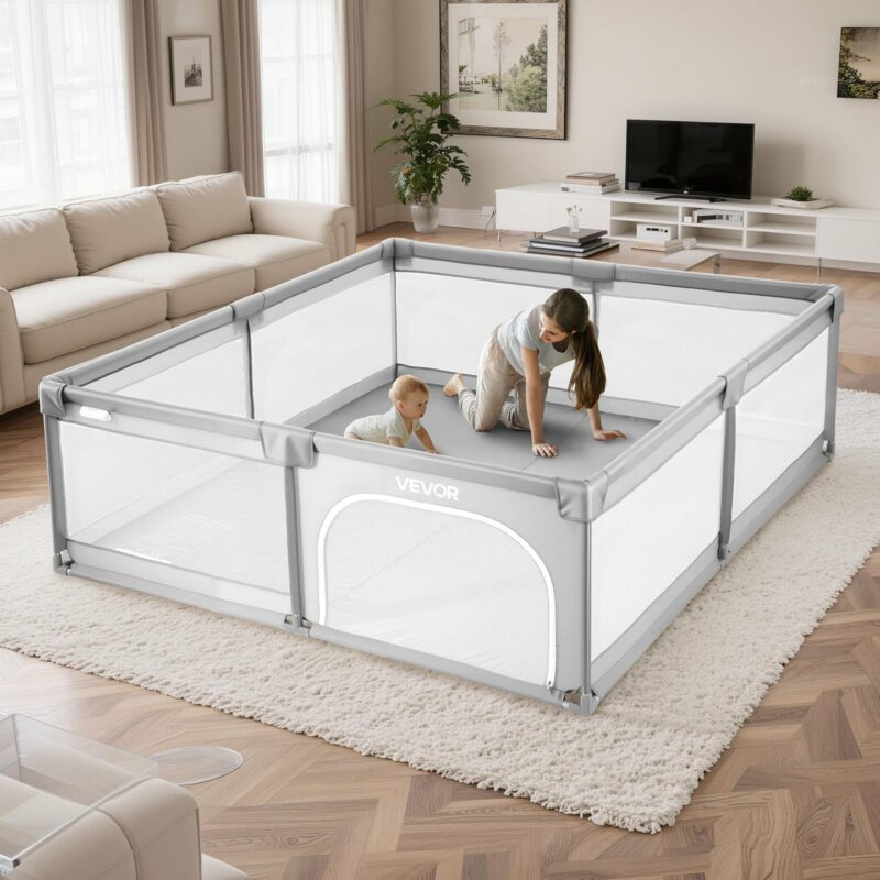 VEVOR Μεγάλο Βρεφικό Πάρκο 2000 x 1490mm με Μπάλες Ωκεανού YYEWSHLBYYEW6KXKV001V0 - Image 3