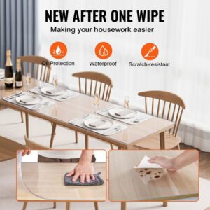 Διαφανές Προστατευτικό Τραπεζιού VEVOR 42x96 εκ. 1.5mm  ZFXPVCZB42X99R743V0 - Image 4