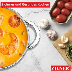 Σετ Μαγειρικά Σκεύη 12 τεμάχια από Ανοξείδωτο Ατσάλι ZL-8121 ZILNER - Image 5